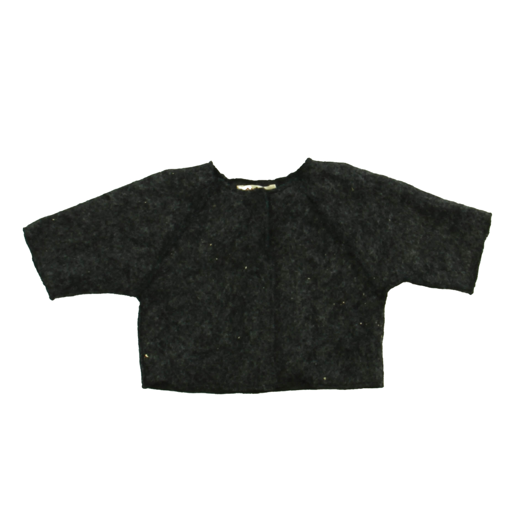 Amelia Milano Girls Charcoal Grey Cardigan size: 0-3 Months